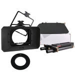 Genustech Superior Matte Box w/Advanced Adapter Bars, French Flag & 52mm Adapter Ring