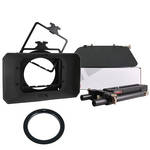 Genustech Superior Matte Box w/Advanced Adapter Bars, French Flag & 77mm Adapter Ring