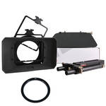 Genustech Superior Matte Box w/Advanced Adapter Bars, French Flag & 82mm Adapter Ring