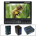Marshall Electronics V-LCD70XHB-HDMIPT-SL 7" On-Camera Field Monitor with Series 7 Power Kit