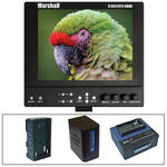 Marshall Electronics V-LCD651STX-HDMI-CM 6.5" On-Camera Field Monitor w/Series 7 Power Kit