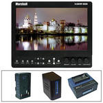 Marshall Electronics V-LCD70XP-3GSDI-CM 7" On-Camera Field Monitor w/Series 7 Power Kit