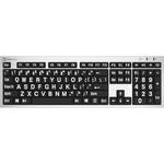 LogicKeyboard XLPrint PC Slim Line Keyboard with Large Print (White on Black)