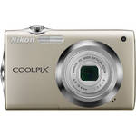 Nikon [Refurbished] CoolPix S3000 Digital Camera with Deluxe Accessory Kit (Silver)