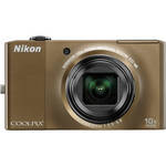 Nikon [Refurbished] CoolPix S8000 Digital Camera with Deluxe Accessory Kit (Bronze)