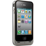 Kensington PowerGuard Battery Case with Card Stand for iPhone 4 (Silver)