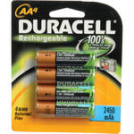 Duracell AA Rechargeable NiMH Batteries (2450mAh, 4 Pack)