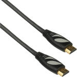 Pearstone High-Speed HDMI to HDMI Cable with Ethernet - Black, 3' (0.9 m)