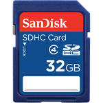 SanDisk 32GB SDHC Memory Card Class 4