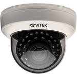 Vitek 620TVL I/D 2.8-12mm A/I IR DOM/WDR WHT Indoor 620TVL IR Varifocal Dome Camera (White Base)