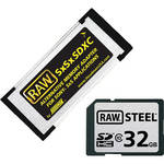 Hoodman 32GB SDHC Memory Card RAW STEEL Class 10 And SDXC UHS-I Adapter Kit