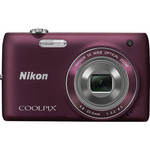 Nikon Coolpix S4100 Digital Camera (Plum)