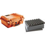 Pelican 1450 Case with Foam (Orange)