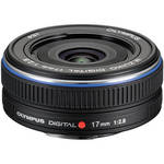 Olympus M.Zuiko Digital 17mm f/2.8 Lens for Micro Four Thirds Cameras (Black)