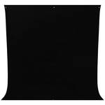 Westcott 9 x 10' Wrinkle-Resistant Cotton Backdrop (Rich Black)