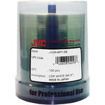 JVC Inkjet Printable CD-R Media Discs (100-Pack, White)