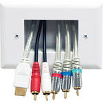 Peerless Industries Easy Mount Recessed Low Voltage Cable Plate
