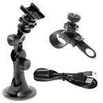 Midland Action Cam Accessory Kit with Suction Cup Mount