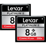 Lexar 8GB CompactFlash Memory Card Platinum II 200x UDMA - 2-Pack
