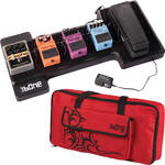 Gator Cases G-Bone Pedal Board with Carry Bag and Power Supply (Tribe Red)