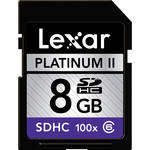 Lexar 8GB SDHC Memory Card Platinum II Class 6