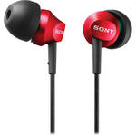 Sony MDR-EX58V In-Ear Stereo Headphones with Volume Control (Red)