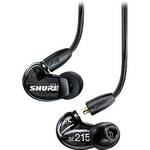 Shure SE215 Sound-Isolating In-Ear Stereo Earphones (Black)