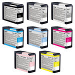 Epson 8 Ink Cartridge Kit for the Epson Stylus Pro 3800 Printers (Includes Photo Black)