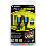Xtreme Cables High-Speed Braided HDMI Cable With Ethernet - 6'