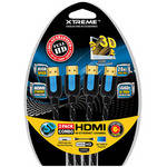 Xtreme Cables High-Speed Braided HDMI Cable With Ethernet - 6' (2-Pack)