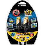 Xtreme Cables High-Speed Gold & Braided HDMI Cable With Ethernet - 3'