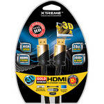 Xtreme Cables High-Speed Gold & Braided HDMI Cable With Ethernet - 12'