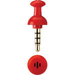SwitchEasy ThumbTacks Micro-Microphone for iPod (Red)