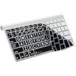 LogicKeyboard XLPrint LogicSkin Keyboard Cover with Large Print for the Apple Wireless Keyboard (White on Black)