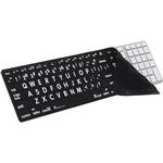 LogicKeyboard XLPrint LogicSkin  Keyboard Cover with Large Print for Apple Ultra Thin Aluminum Keyboard (White on Black)