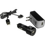 Xuma USB Wall & Car Charging Kit with iPod/iPhone Charge & Sync Cable