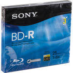 Sony BD-R Blu-Ray Recordable Disc 6x 25 GB with Jewel Case (3 Pk)