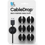 Bluelounge CableDrop (Black, 6-Pack)