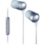 JVC HA-FR50 Marshmallow In-Ear Stereo Headphones with Mic (Silver)