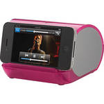 iHome iHM9 Portable Speaker System for iPod / MP3 Player (Pink / Silver)