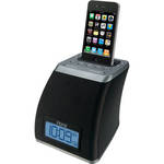 iHome iP21 Spacesaver App-Friendly Alarm Clock for iPhone & iPod (Gunmetal)