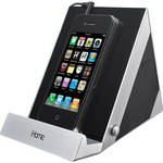iHome iDM3 Sleek Stereo Speaker System for iPad, iPhone & iPod (Black and Silver)