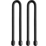 Nite Ize Gear Tie - 6" (Black, 2-Pack)