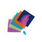 Blue Sunprints Cyanotype Cotton Squares - 6 x 6" (25 Pack, Turquoise)