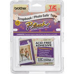 Brother TZAF131 1/2" Black Print On Clear Tape With Acid-Free Adhesive (26.2'/8 m)