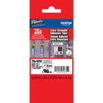 Brother TZeS251 1.0" Black Print On White Tape With Extra-Strength Adhesive (26.2'/8.0 m)