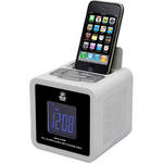 Pyle Pro iPod/iPhone Clock Radio with FM Receiver & Dual Alarm Clock (White)