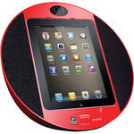 Pyle Pro iPod/iPhone/iPad Touch Screen Dock with FM Radio & Alarm (Red)