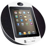 Pyle Pro iPod/iPhone/iPad Touch Screen Dock with FM Radio & Alarm (White)