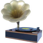 Pyle Pro Classic Horn Phonograph/Turntable with USB (Maple)